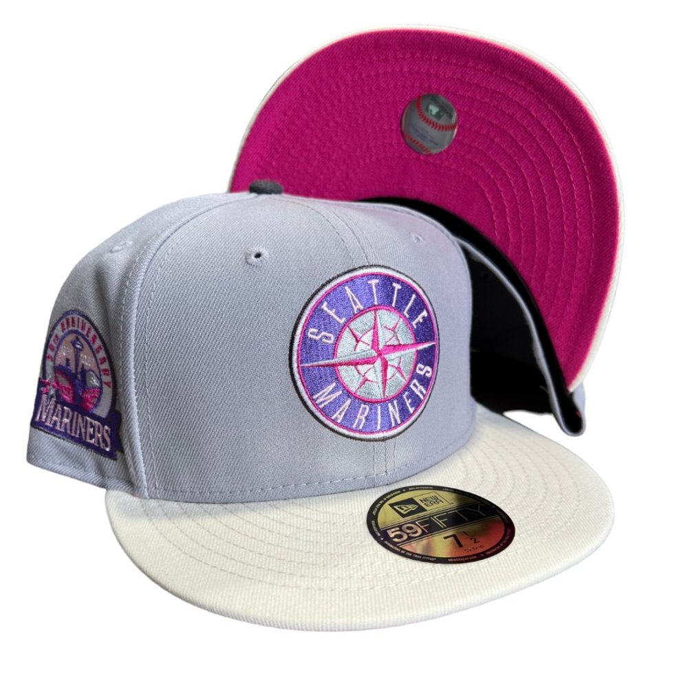 New Era Seattle Mariners 59FIFTY Fitted Hat 30th Anniversary Side Patch 7 1/4